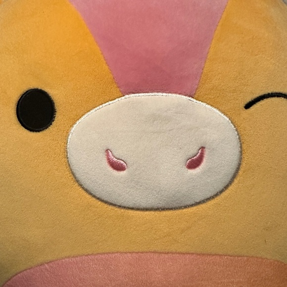 Squishmallows Pink and Orange Cow Plush - Picture 2 of 6